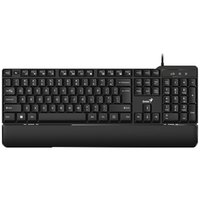 Genius KB-100XP, klvesnice CZ/SK, klasick, vododoln, typ drtov (USB), ern, ergo pedloka