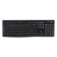 Logitech K270, Klvesnice AAA, US, multimediln, bezdrtov pijma USB typ 2.4 (GHz), bezdrtov,