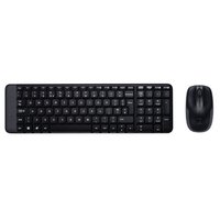 Logitech MK220, sada klávesnice s bezdrátovou optickou myší, AAA, US, klasická, 2.4 (Ghz), bezdrátov