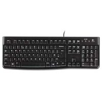 Logitech K120, klvesnice CZ, klasick, 920-002485, 920-002641 typ drtov (USB), ern