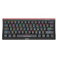 Marvo HECATE 61R, klávesnice US, herní, drátová (USB), černá, mechanická, RGB, červené spínače