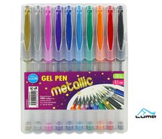 Gelov pero 10 barev METAL, LUMA