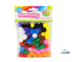 Bambulky  mix, 60ks 15mm LUMA