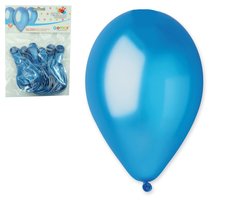 Balónky 10ks METAL modré