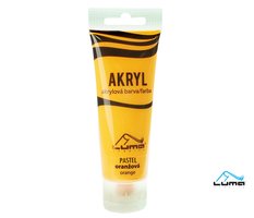 Barvy akrylov 75ml,  PASTEL oranov LUMA