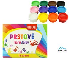 Barvy prstov LUMA 12 barev 30ml