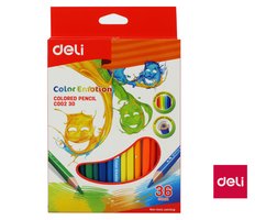Pastelky DELI trojhrann 36 barev Color Emotion EC00230
