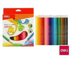 Pastelky DELI trojhrann 24 barev Color Emotion EC00220