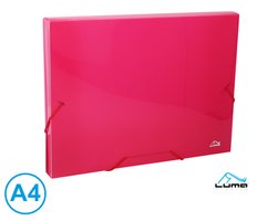 Desky na spisy s gumou, box A4 LUMA, rov