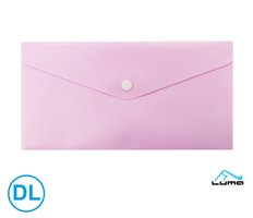 Obal spisov s klopou a drukem  DL pastel LUMA, fialov