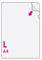 Zakldac obal na doklady L A4 HERLITZ, 110mic, 303x215mm, ir, 1ks/10/100, AH 102