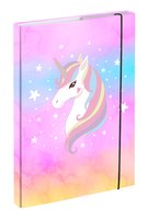 BAAGL Desky na koln seity A4 Rainbow Unicorn