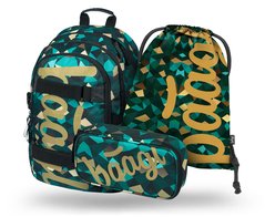 BAAGL 3 SET Skate Polygon: batoh, penál, sáček