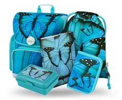 BAAGL 5 SET Ergo Butterfly: aktovka, penl, sek, desky, box