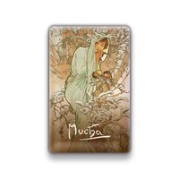 Magnet Alfons Mucha  Zima, 54  85 mm