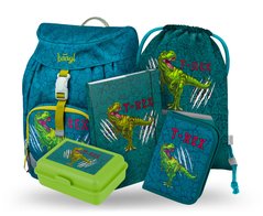 BAAGL 5 SET Airy T-REX: batoh, penál, sáček, peněženka, box