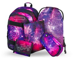BAAGL 5 SET Skate Galaxy: batoh, penl, sek, desky, penenka