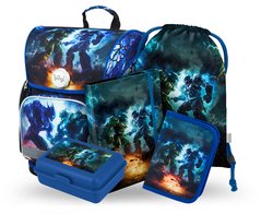 BAAGL 5 SET Ergo Roboti: aktovka, penl, sek, desky, box