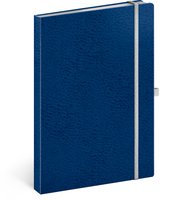 NOTIQUE Notes Vivella Classic modr/bl, linkovan, 15 x 21 cm