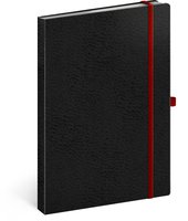 NOTIQUE Notes Vivella Classic ern/erven, linkovan, 15 x 21 cm