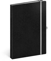 NOTIQUE Notes Vivella Classic ern/bl, linkovan, 15 x 21 cm