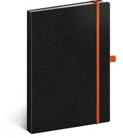 NOTIQUE Notes Vivella Classic ern/oranov, tekovan, 15 x 21 cm