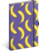 Notes Banány, linkovaný, 13 × 21 cm