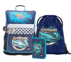 BAAGL SET 3 Zippy Racer: aktovka, penl, sek