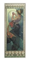 Pohled Alfons Mucha  Pole Star, dlouh