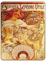 Cedule Alfons Mucha  Biscuits, 15 x 21 cm
