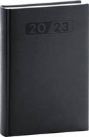 Denní diář Aprint 2023, černý, 15 × 21 cm