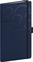 Kapesní diář Ajax 2023, modrý, 9 × 15,5 cm