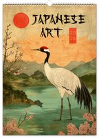 NOTIQUE Nstnn kalend Vintage plakty  japonsk umn 2026, 33 x 46 cm