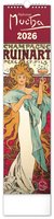 NOTIQUE Nstnn kalend Alfons Mucha 2026, 12 x 48 cm