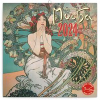 Poznmkov kalend Alfons Mucha 2024, 30  30 cm