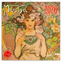 NOTIQUE Poznmkov kalend Alfons Mucha 2026, 30 x 30 cm