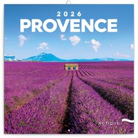 NOTIQUE Poznmkov kalend Provence 2026, 30 x 30 cm