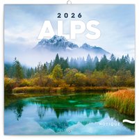 NOTIQUE Poznmkov kalend Alpy 2026, 30 x 30 cm