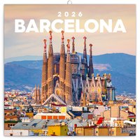 NOTIQUE Poznmkov kalend Barcelona 2026, 30 x 30 cm