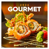 NOTIQUE Poznmkov kalend Gourmet 2026, 30 x 30 cm