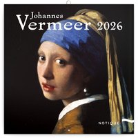 NOTIQUE Poznmkov kalend Johannes Vermeer 2026, 30 x 30 cm