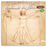 NOTIQUE Poznmkov kalend Leonardo da Vinci 2026, 30 x 30 cm