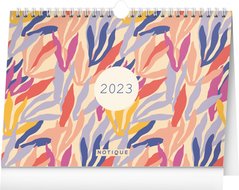 Měsíční plánovací kalendář Listy s háčkem 2023, 30 × 21 cm