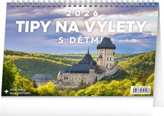 NOTIQUE Stoln kalend Tipy na vlety s dtmi 2026, 23,1 x 14,5 cm