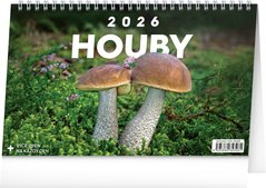 NOTIQUE Stoln kalend Houby 2026, 23,1 x 14,5 cm