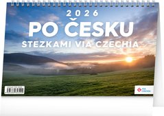 NOTIQUE Stoln kalend Po esku stezkami Via Czechia 2026, 23,1 x 14,5 cm