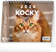 NOTIQUE Stoln kalend Koky  se jmny koek 2026, 16,5 x 13 cm