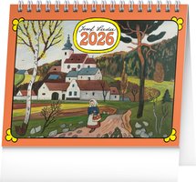 NOTIQUE Stoln kalend Josef Lada 2026, 16,5 x 13 cm