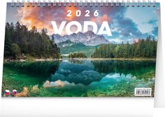 NOTIQUE Stoln kalend Voda CZ/SK 2026, 23,1 x 14,5 cm