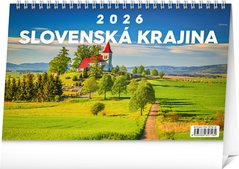 NOTIQUE Stolov kalendr Slovensk krajina 2026, 23,1 x 14,5 cm